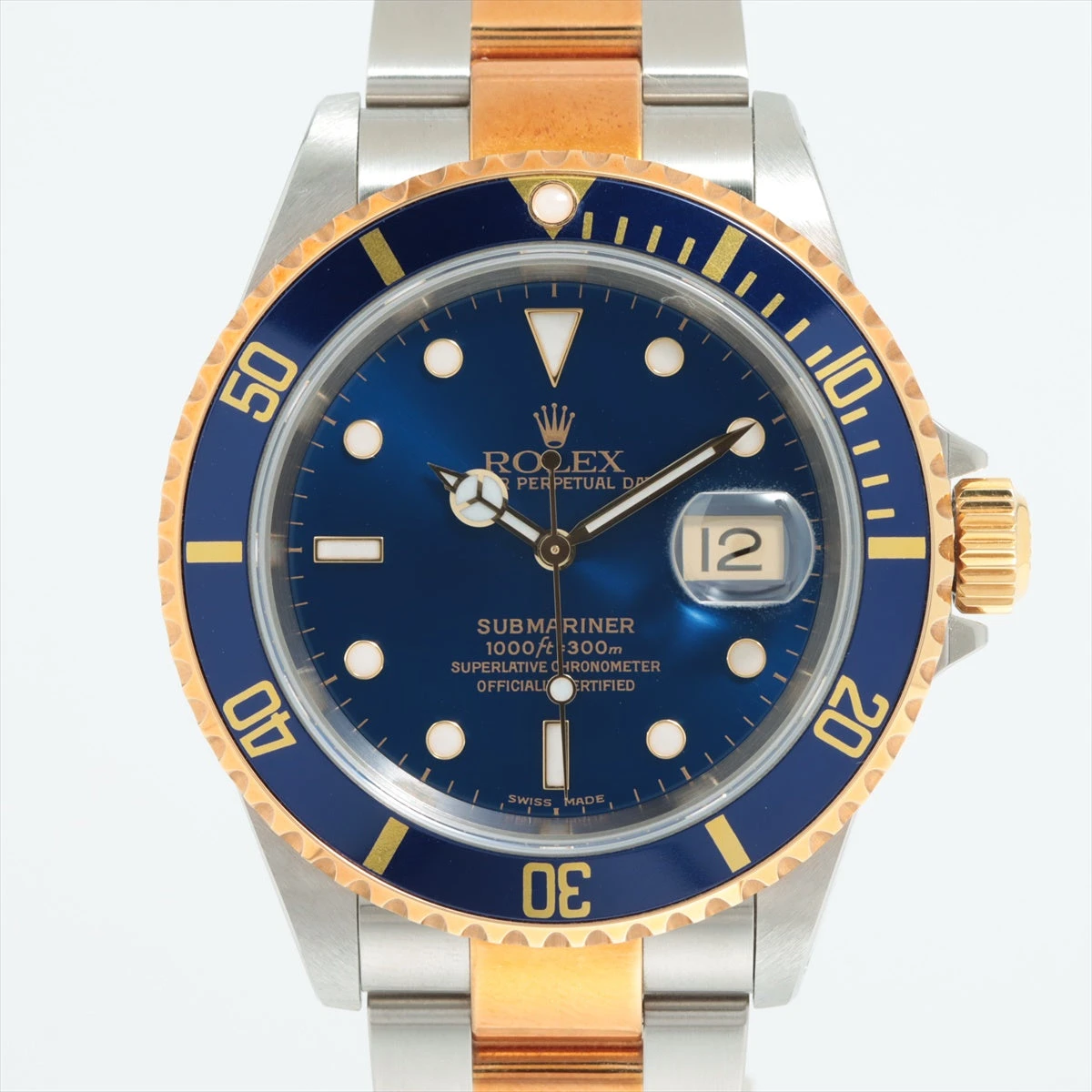 ロレックス サブマリーナ 16613 SS×YG AT 青文字盤