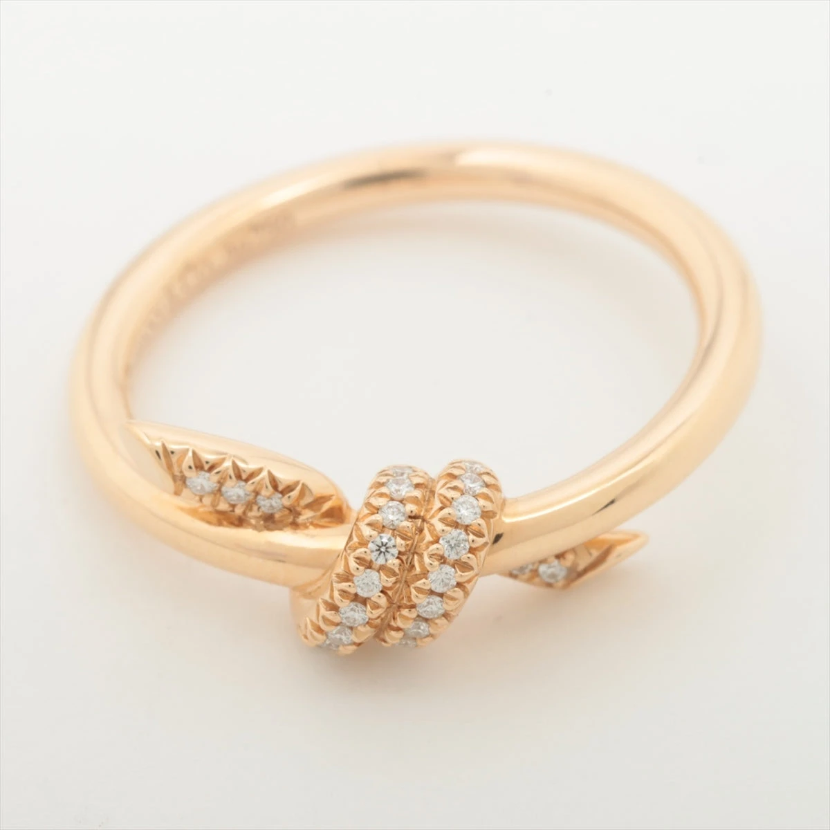 ティファニー ノット ダイヤ リング 750(PG) 3.6g YP020146