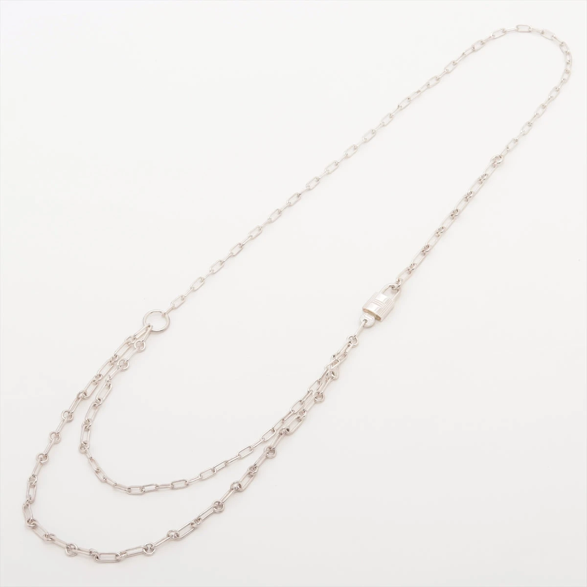 エルメス アルファケリー ロングネックレス 925 64.7g シルバー 