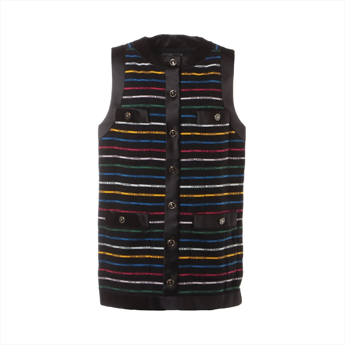 CHANEL ノースリーブベスト 多色使い