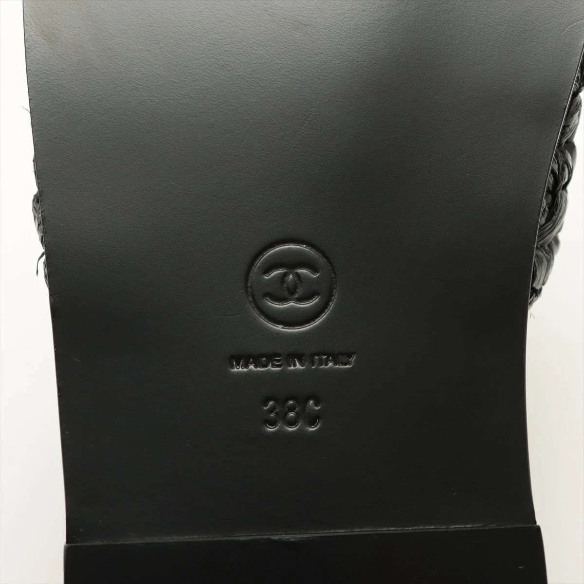新品 シャネル ココマーク レザー ビジュー スポーツサンダル 黒 38C 新品 シャネル ココマーク レザー ビジュー スポーツサンダル 黒