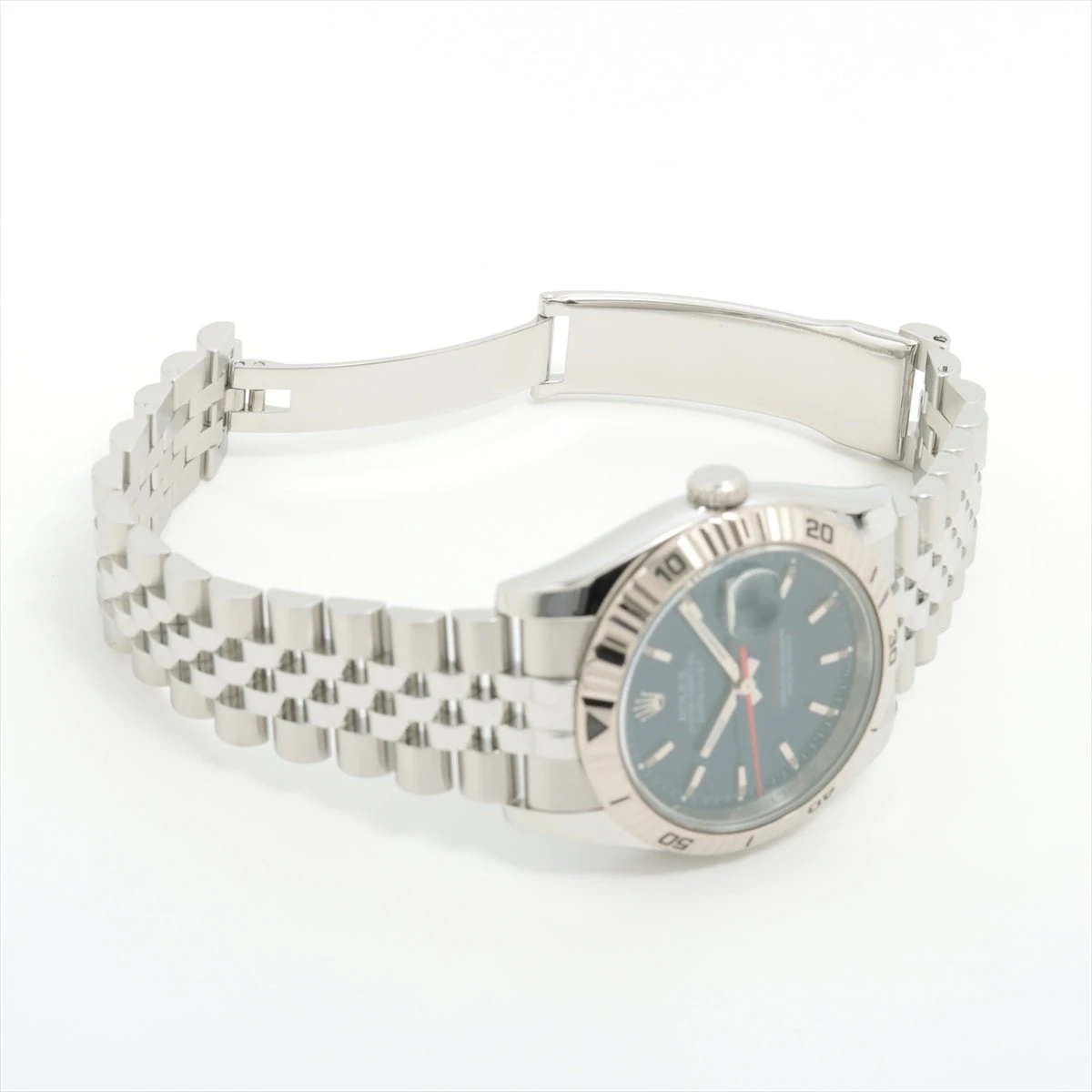 ロレックス デイトジャスト ターノグラフ 116264 SS×WG AT 青文字盤