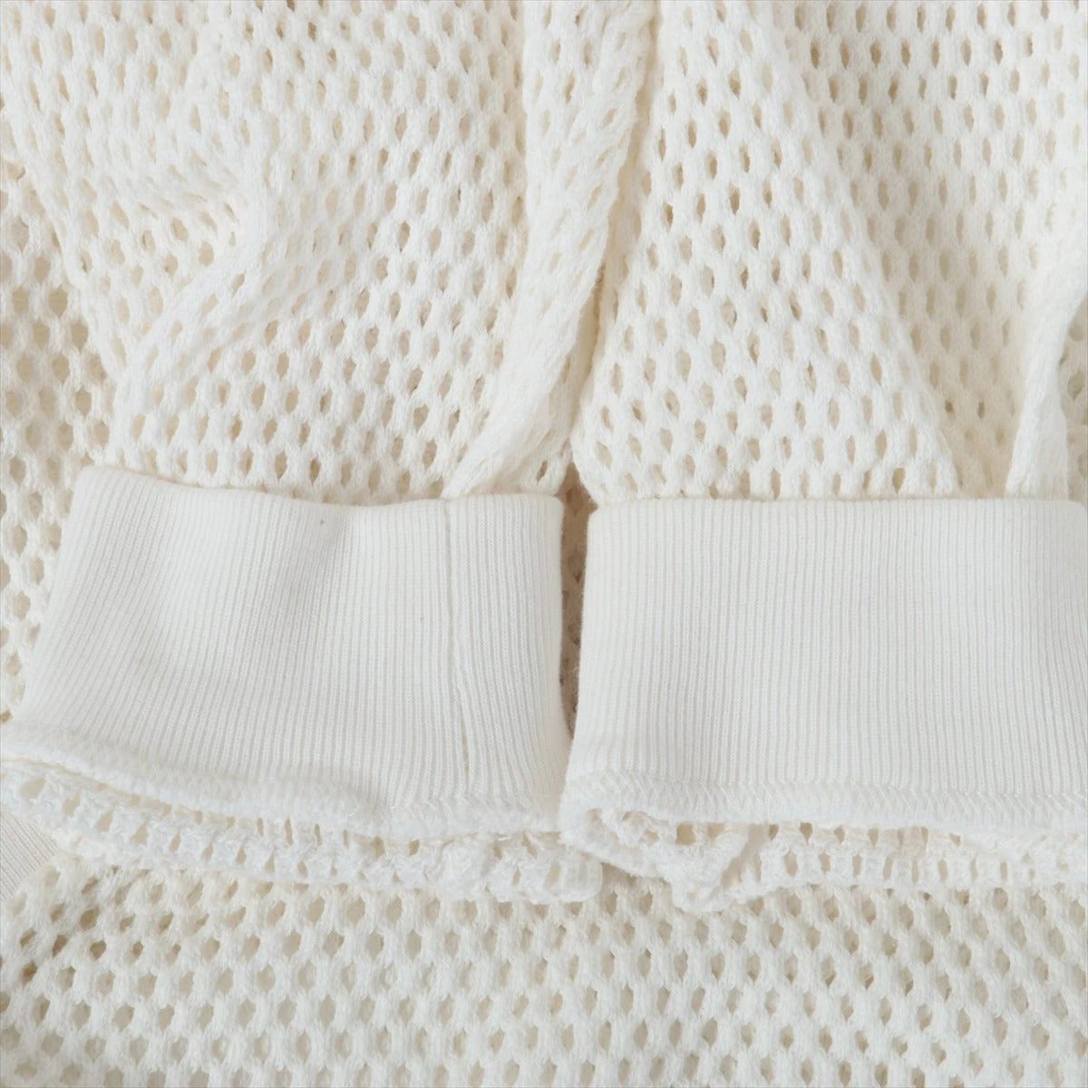 CELINE ホワイト パーカー メッシュ セリーヌ CELINE 22AW Slimane Loose Hoodie In Cotton Mesh