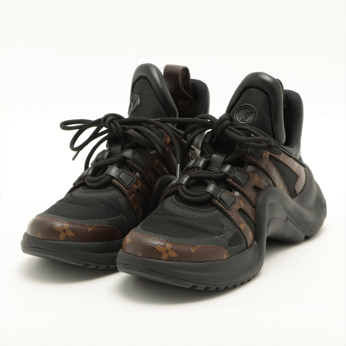 ヴィトン アークライトライン 19年 PVC×レザー スニーカー 39