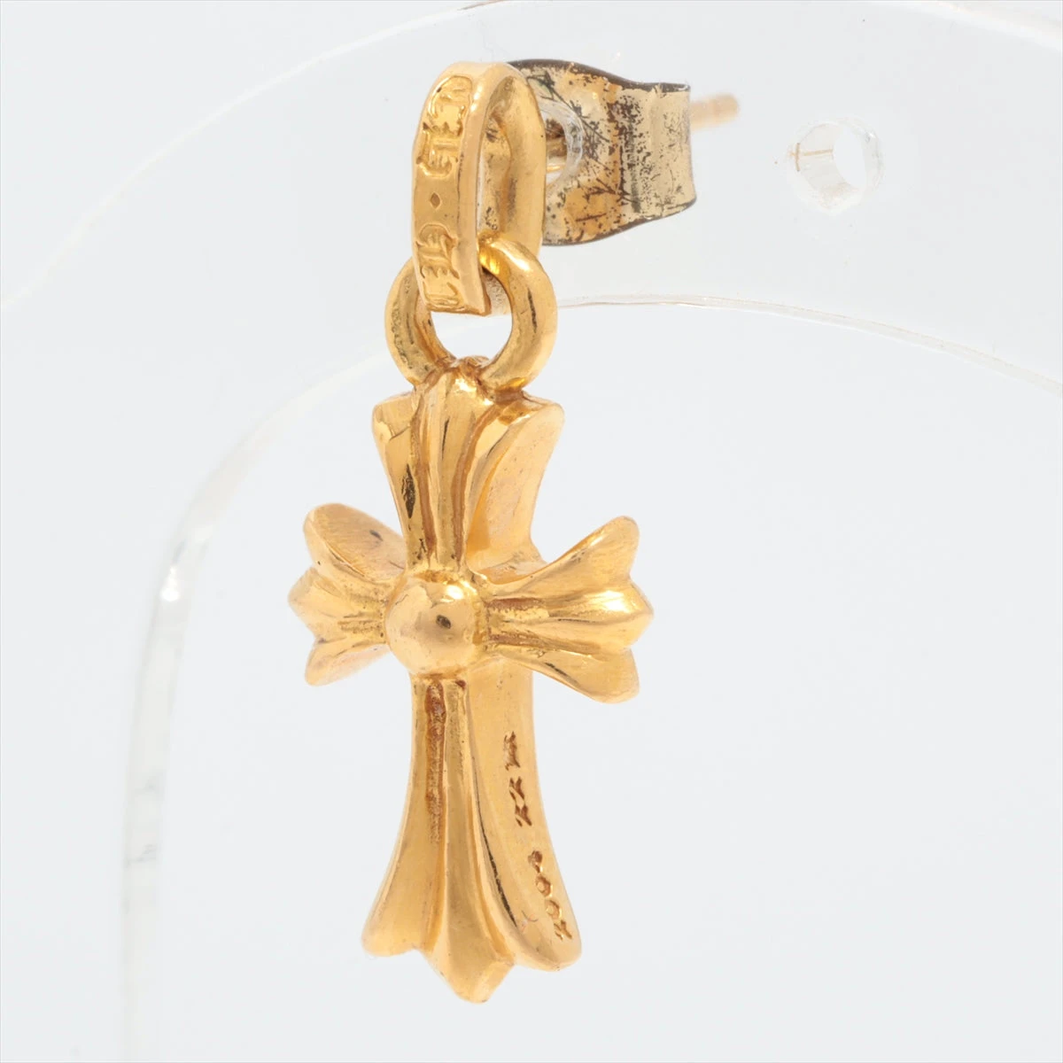 クロムハーツ CHクロスファットスタッド ピアス(片耳用) 22K×18K