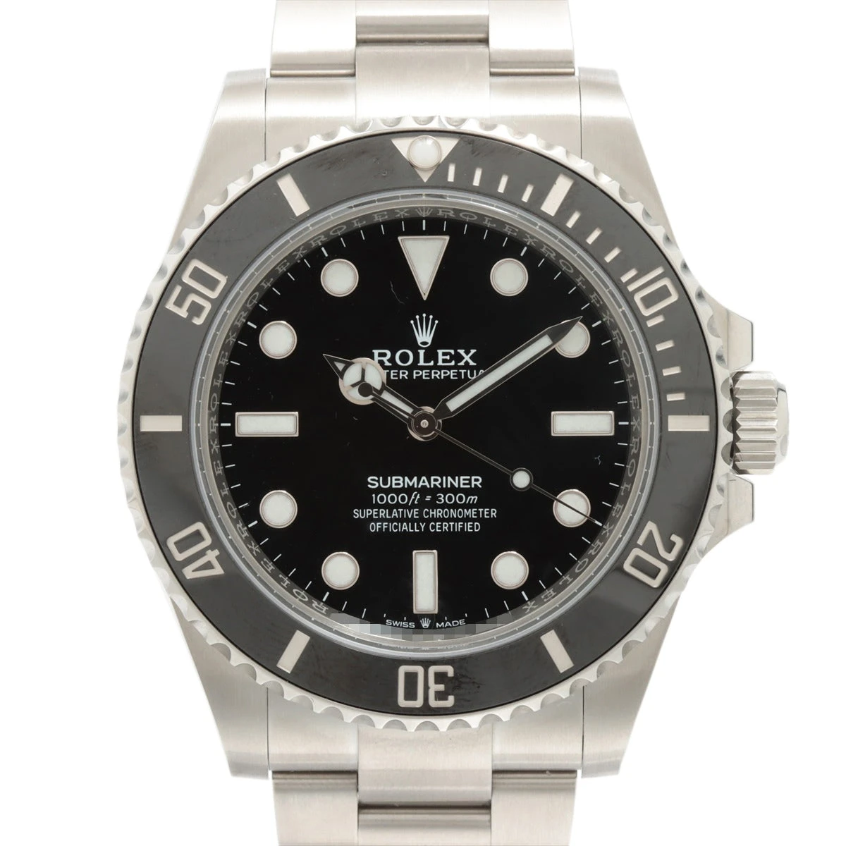 ロレックス サブマリーナ 124060 SS AT 黒文字盤