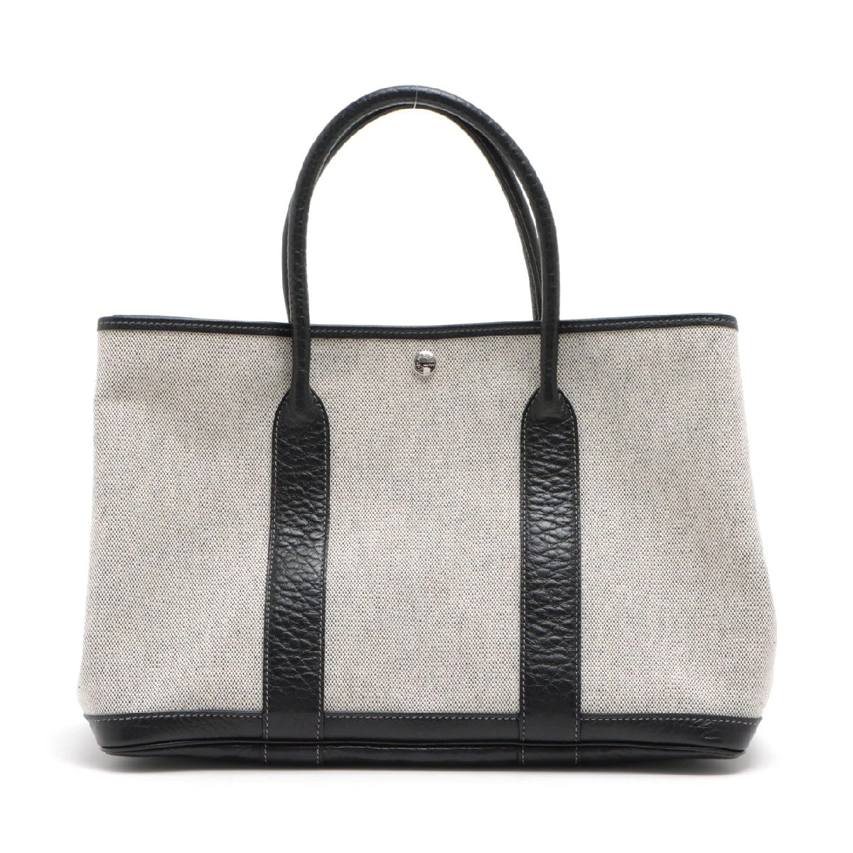 エルメス ガーデンパーティPM ブッフル×トワルアッシュ ブラック シルバー金具 □G:2003年