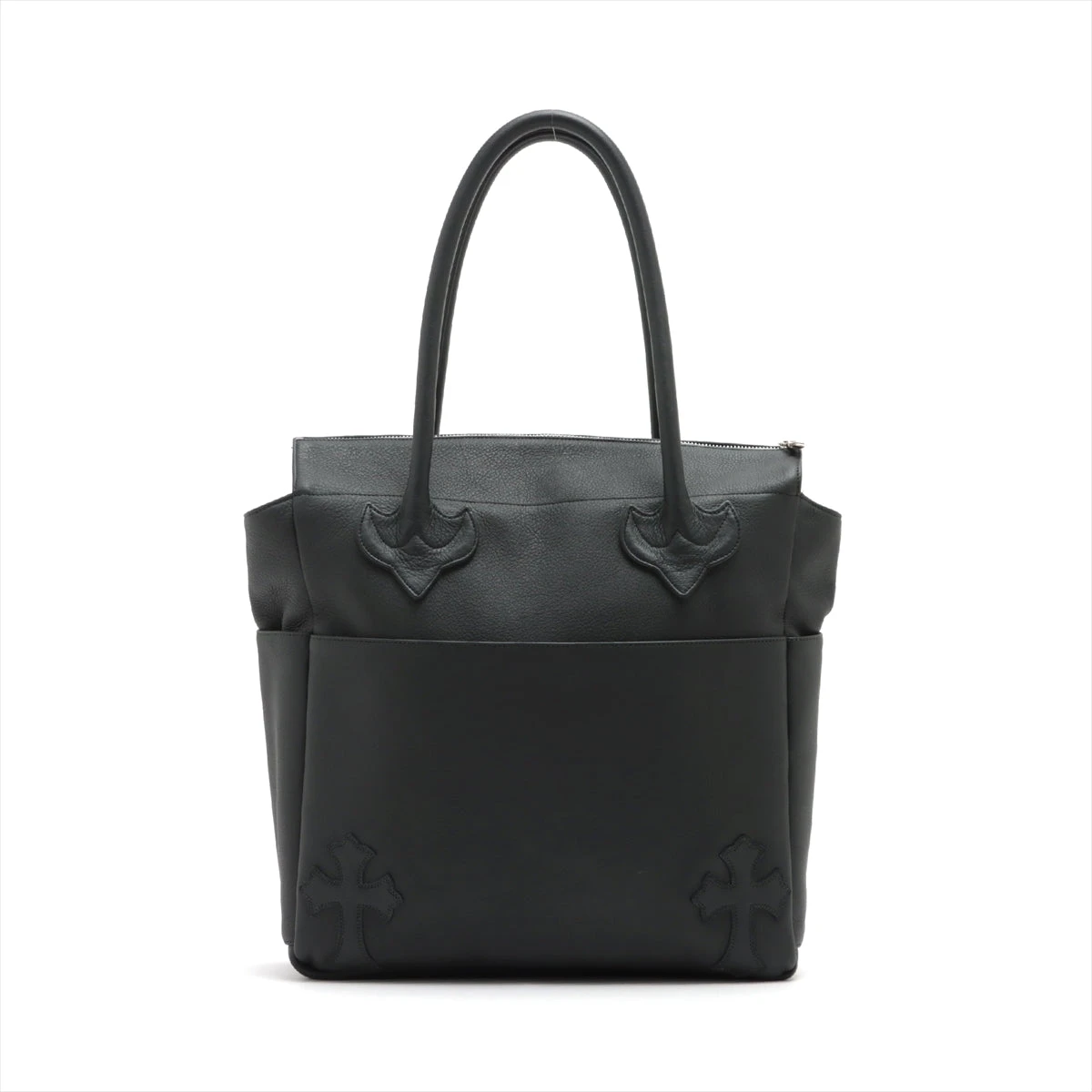CLRです。クロムハーツブラックレザー トートバッグ CHROME HEARTS LEATHER TOTE BAG AOYAMA 20th ANNIVERSARY