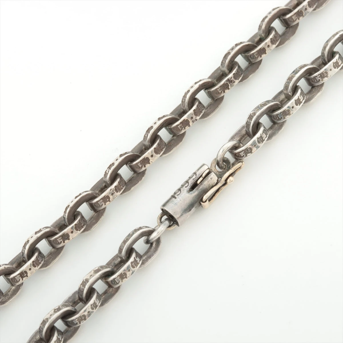 クロムハーツ925 97 クロムハーツ CHプラス ネックレス 925×14K 44.6g ペーパー