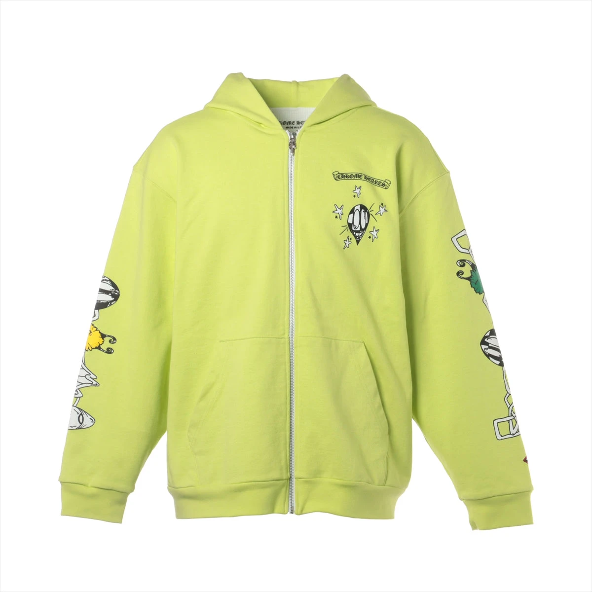 VINTAGE●Chrome Hearts●マッティボーイ パーカー コットン CHROME HEARTS クロムハーツ ×MATTY BOY Brain Hoodie ×マッティ