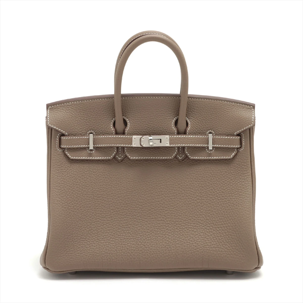 エルメス バーキン25 トゴ エトゥープ シルバー金具 B:2023年