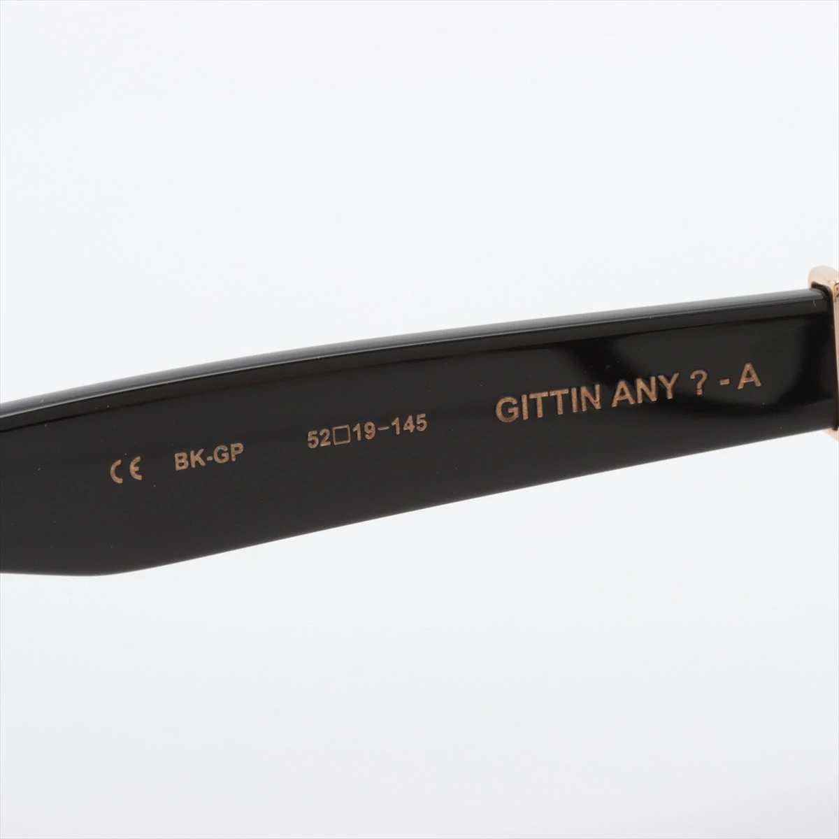 クロムハーツ GITTIN ANY-A メガネ 表記なし 52□19-145 ブラック 