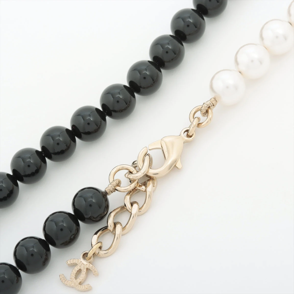 シャネル ココマーク A23C ロングネックレス GP×フェイクパール