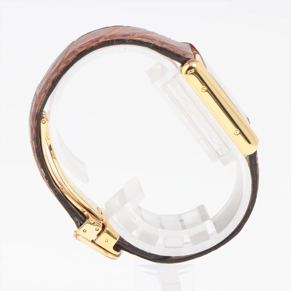 カルティエ マストタンク W1017354 925×革 AT アイボリー文字盤