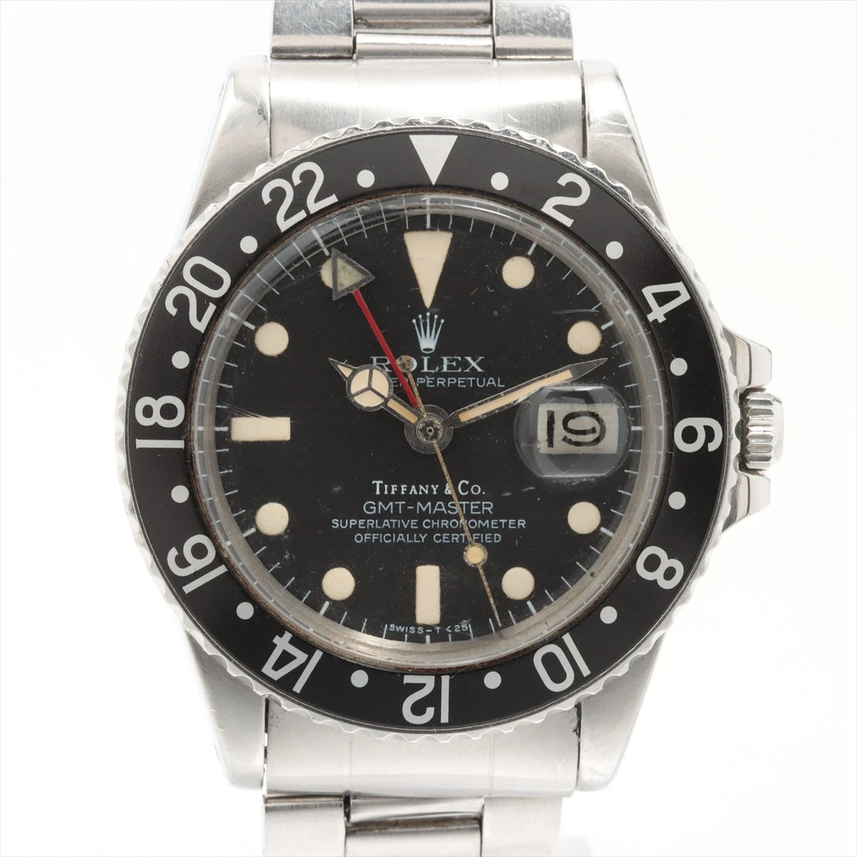 【正規販売店】 SS 1675/0 GMTマスター ロレックス AT ダブル Tiffany 黒文字盤 本体
