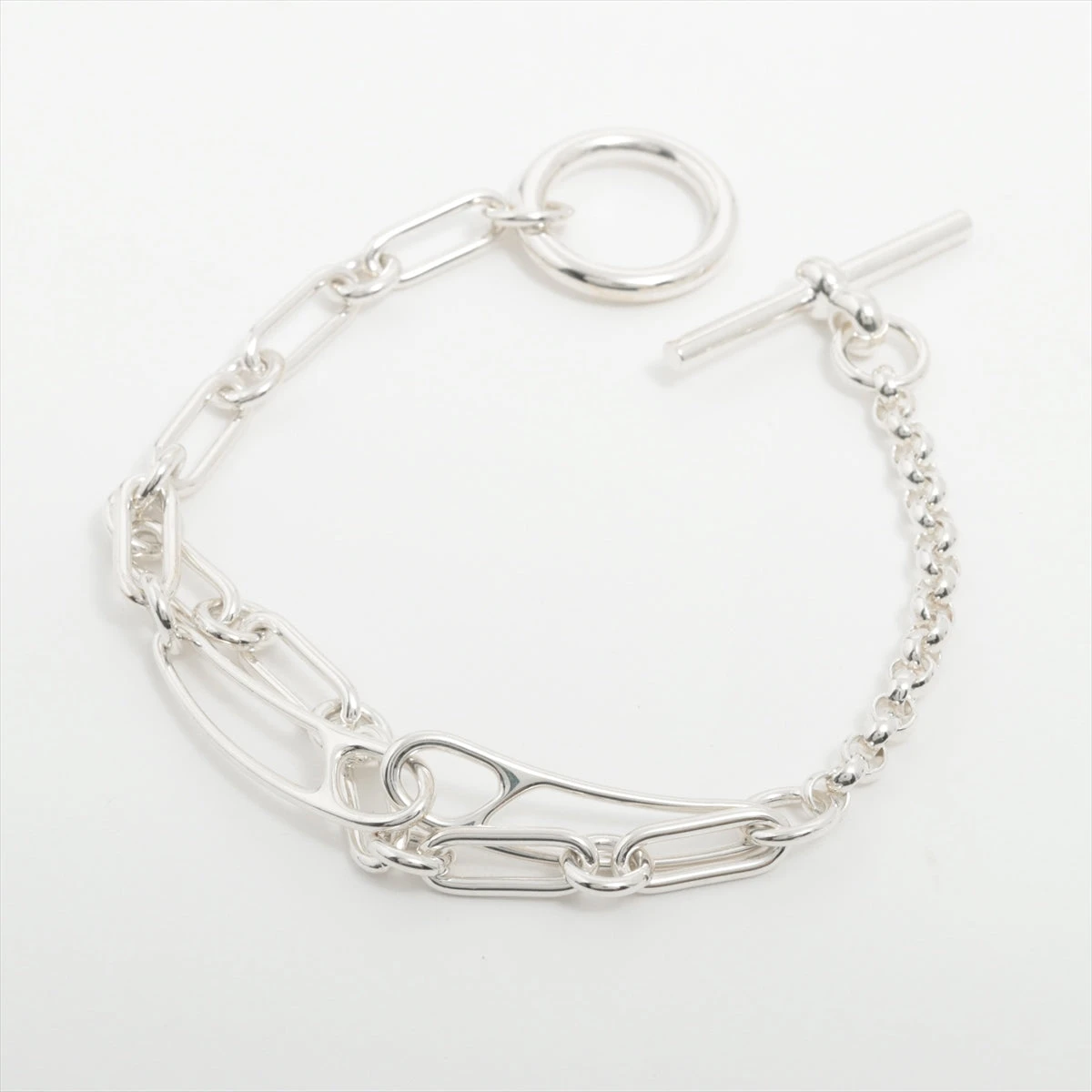 エルメス シェーヌダンクル パンク ブレスレット LG 925 18.2g