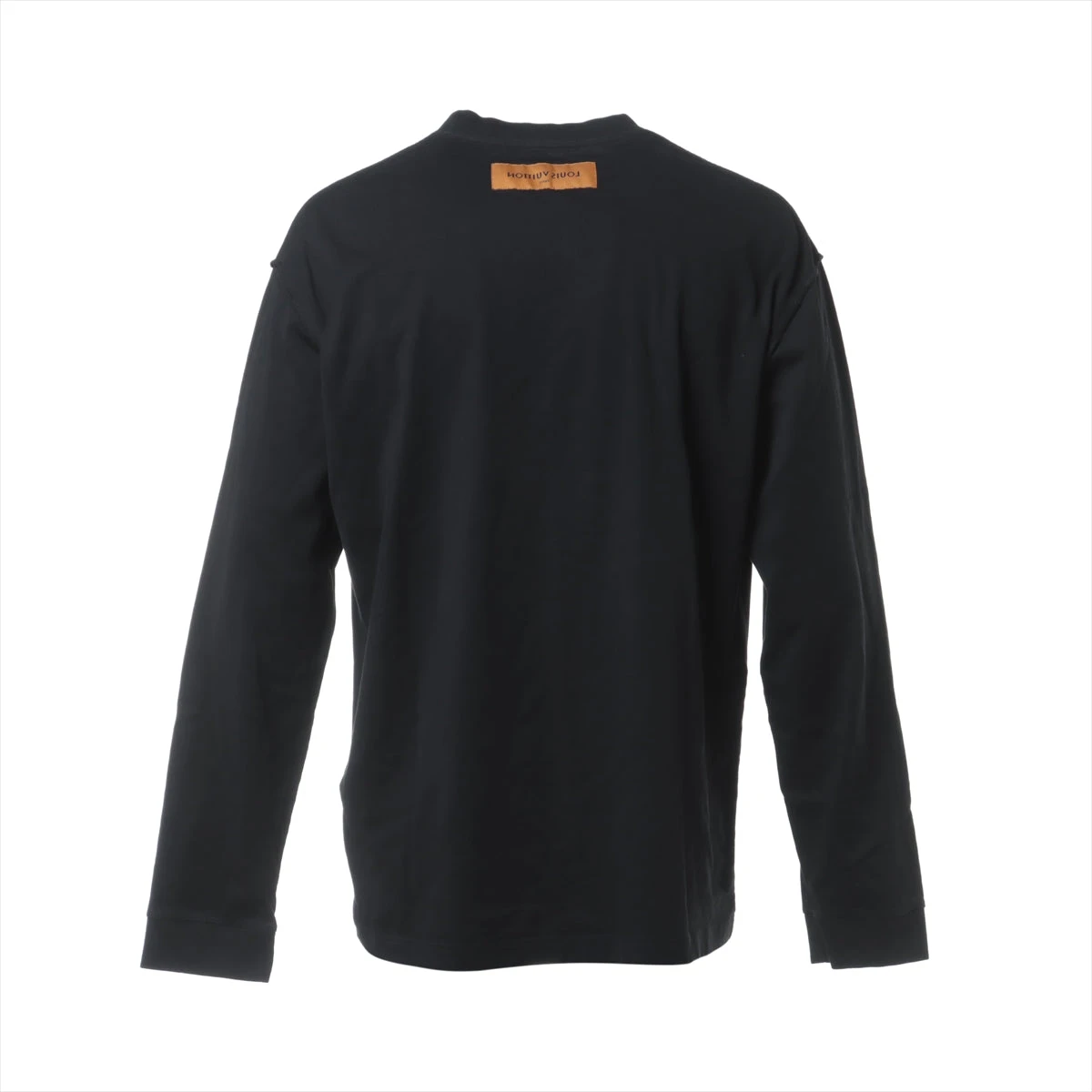 美品 ルイヴィトン LVフェードプリンテッドロングスリーブTシャツ ブラック M ヴィトン 23SS コットン ロングTシャツ Xl メンズ ブラック