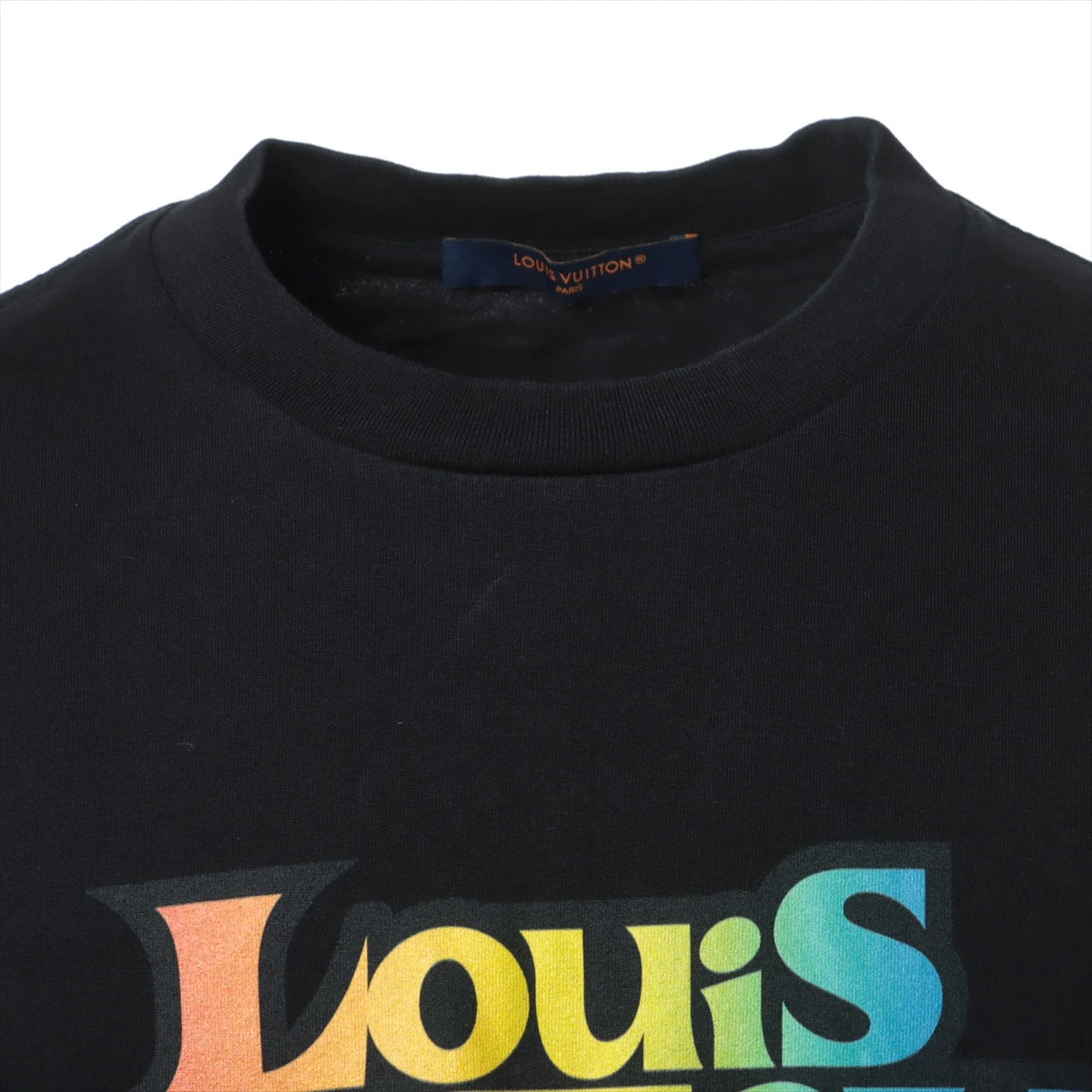 ルイヴィトン 23SS LVフェード ロゴプリントロングTシャツ カットソー M ルイヴィトン 23SS LVフェード ロゴプリントロングTシャツ