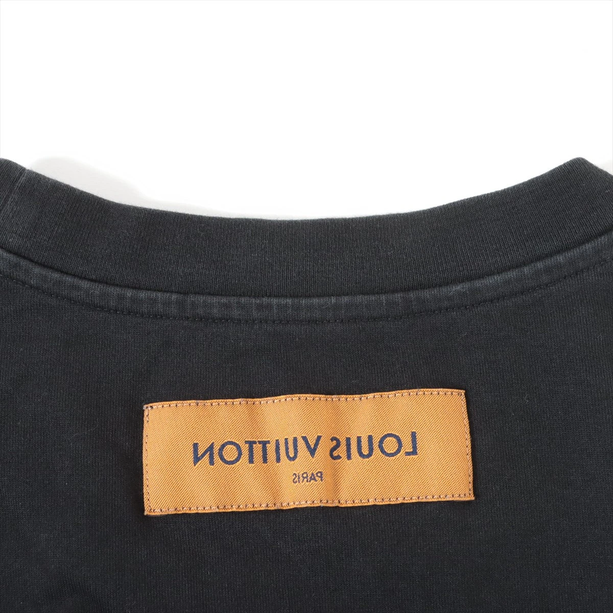 美品 ルイヴィトン LVフェードプリンテッドロングスリーブTシャツ ブラック M ヴィトン 23SS コットン ロングTシャツ Xl メンズ ブラック
