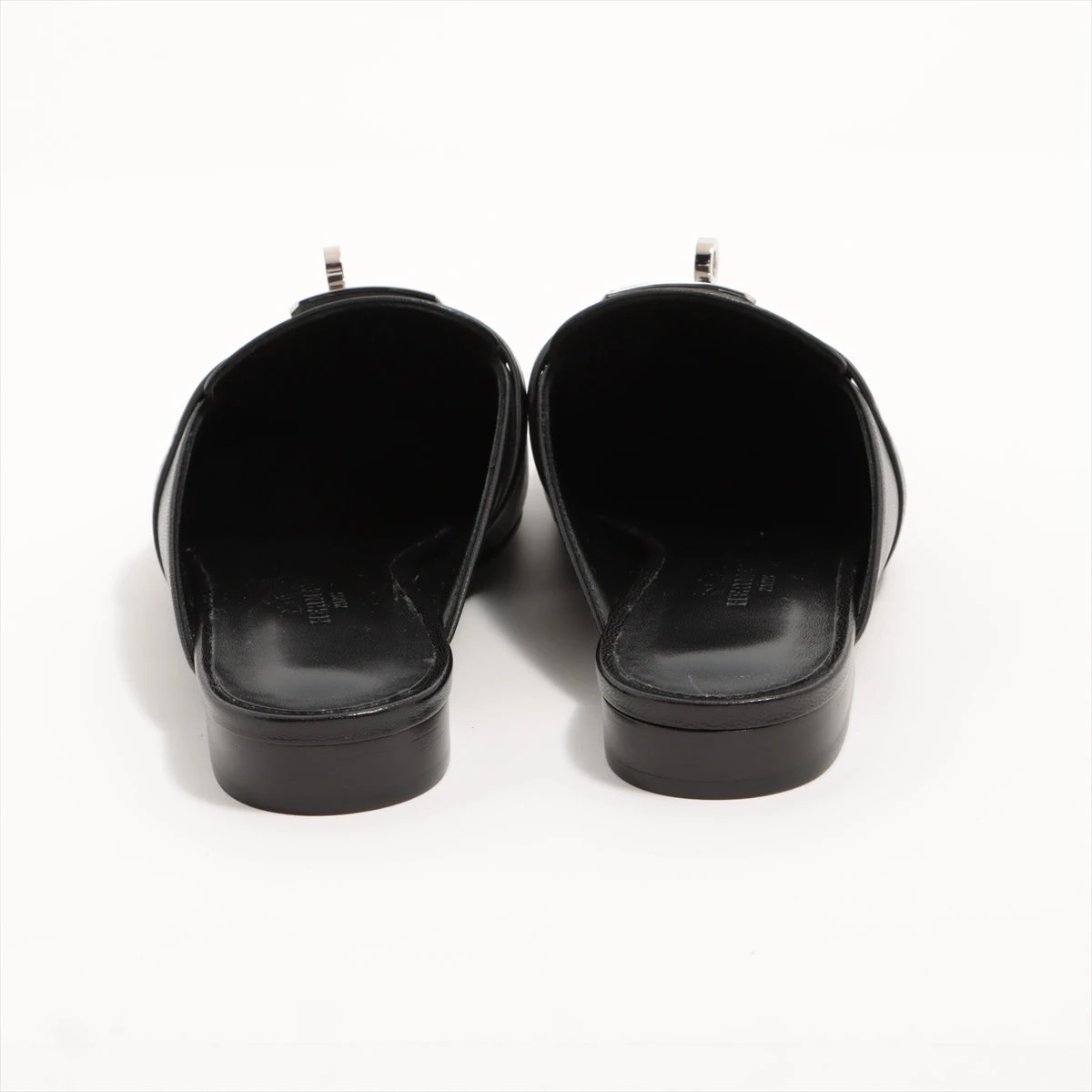 エルメス オズ レザー ミュール 35 レディース ブラック ケリー金具 箱