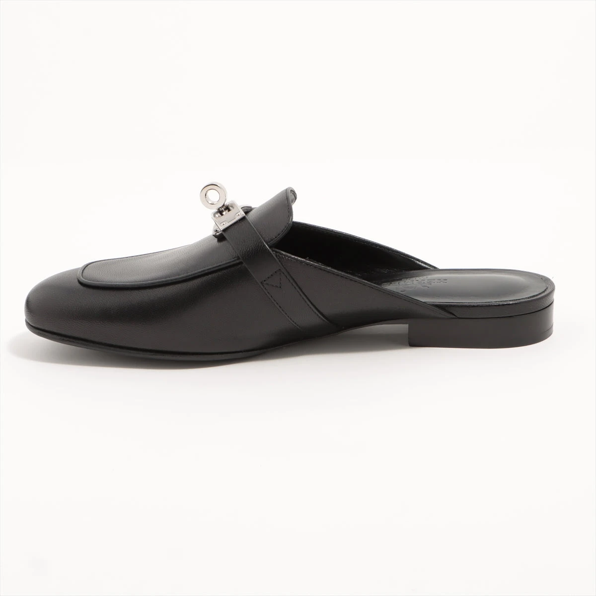 エルメス オズ レザー ミュール 35 レディース ブラック ケリー金具 箱