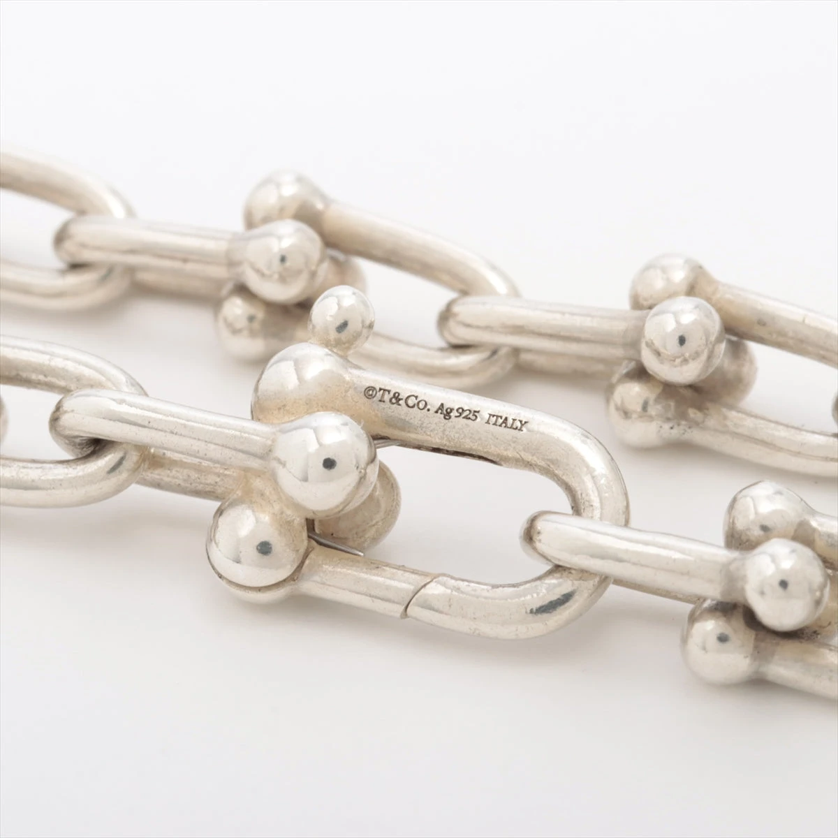 60cm 正規品ティファニー ハードウェア ロング ネックレス 925 Tiffany & Co. - ティファニー ネックレス ハードウェア