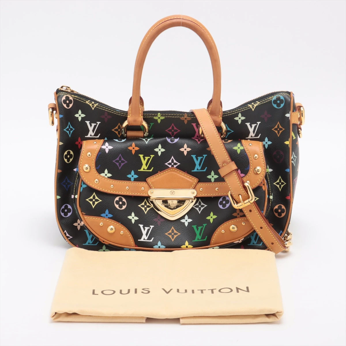【希少】Louis Vuitton リタ ハンドバッグ ホワイト マルチカラー LOUIS VUITTON ルイ ヴィトン モノグラムマルチカラー リタ