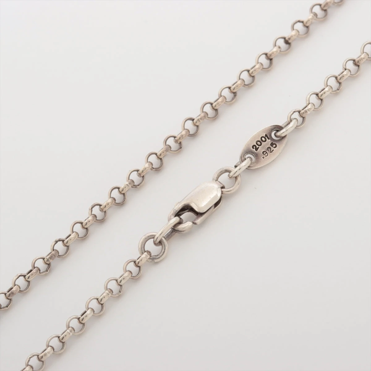 クロムハーツ ネックレス 925 6.4g ファックユー プレート ロール