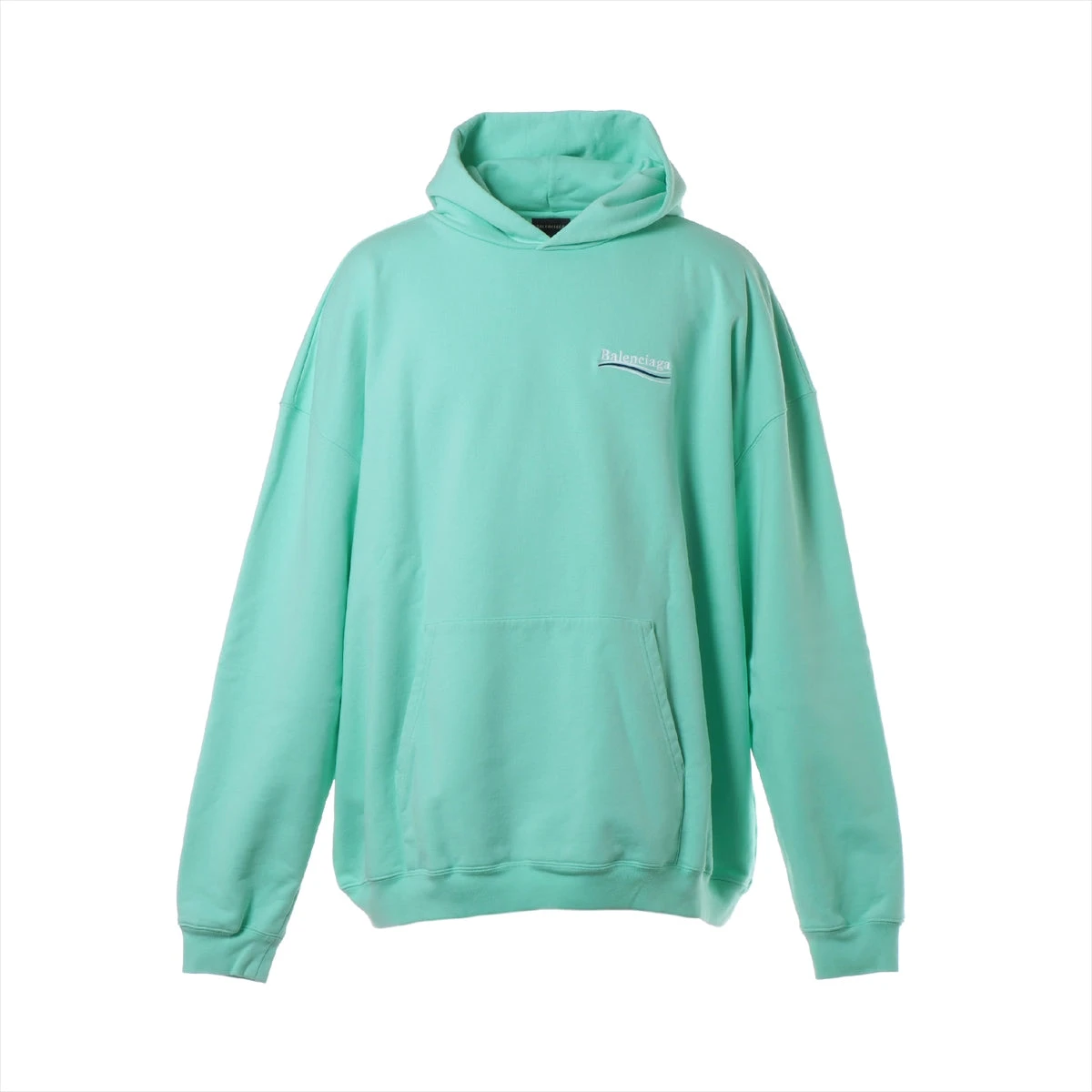 バレンシアガ 22年 コットン パーカー XXS メンズ グリーン 620973