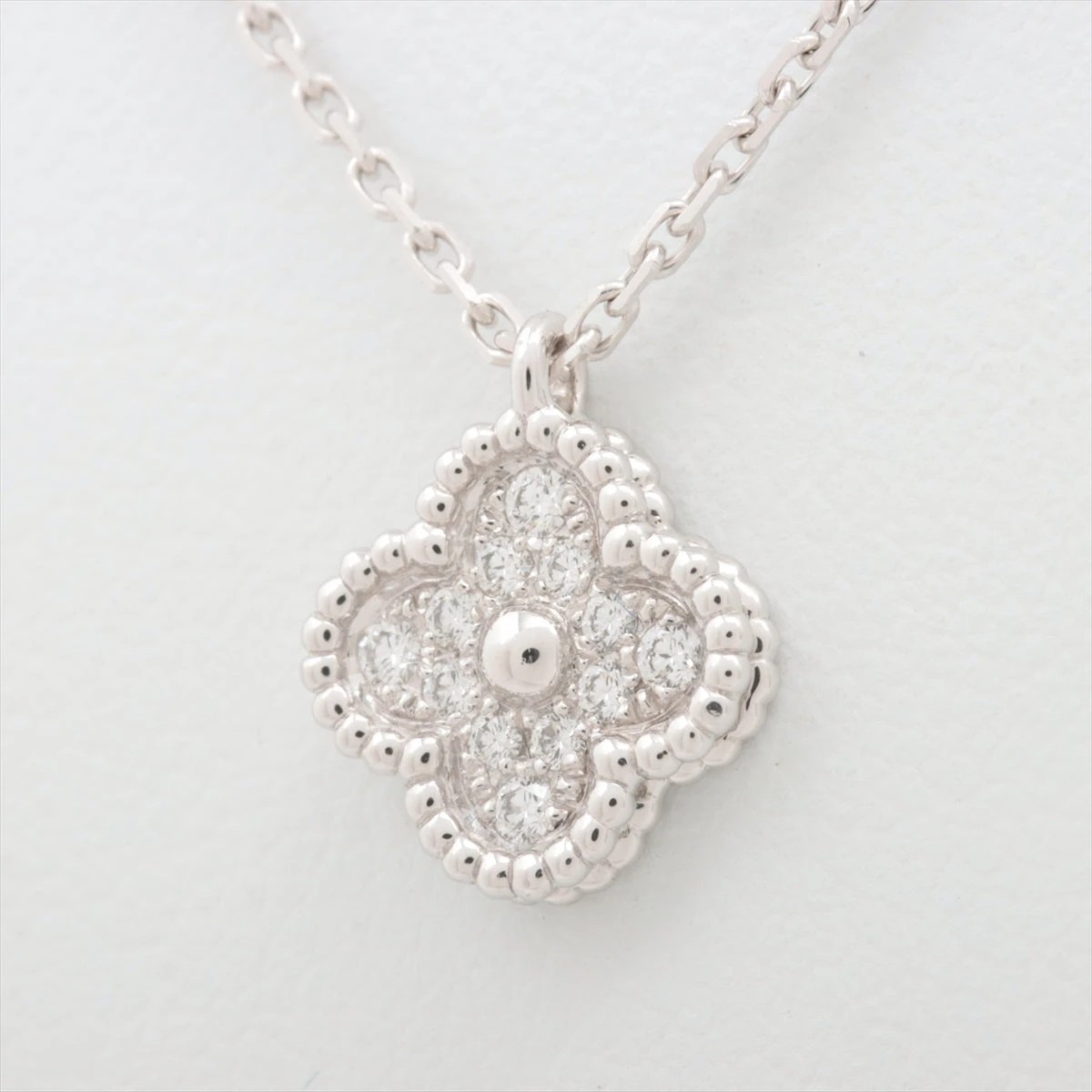 期間限定価格　スウィートアルハンブラダイヤネックレス ヴァンクリーフ&アーペル スウィートアルハンブラ ダイヤ ネックレス