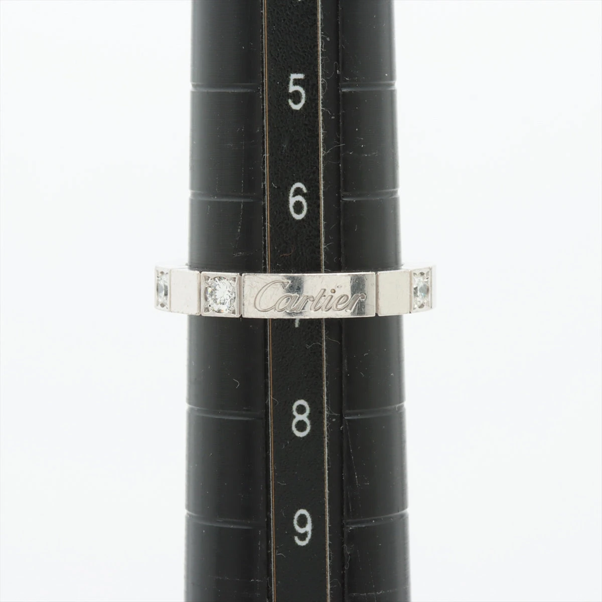美品❣️ カルティエ　ラニエール　ハーフダイヤモンド　　　　WG750 51 Cartier - 美品❣️カルティエ ラニエール ハーフダイヤモンド