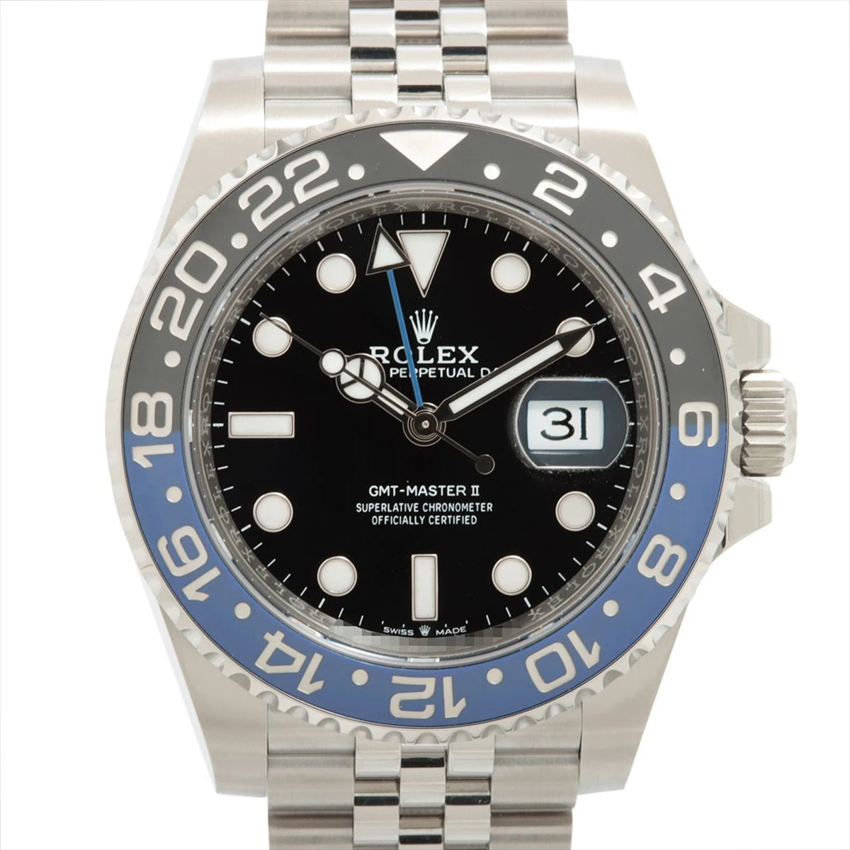 ロレックス GMTマスター Ⅱ 126710BLNR SS AT 黒文字盤 ジュビリーブレスレット