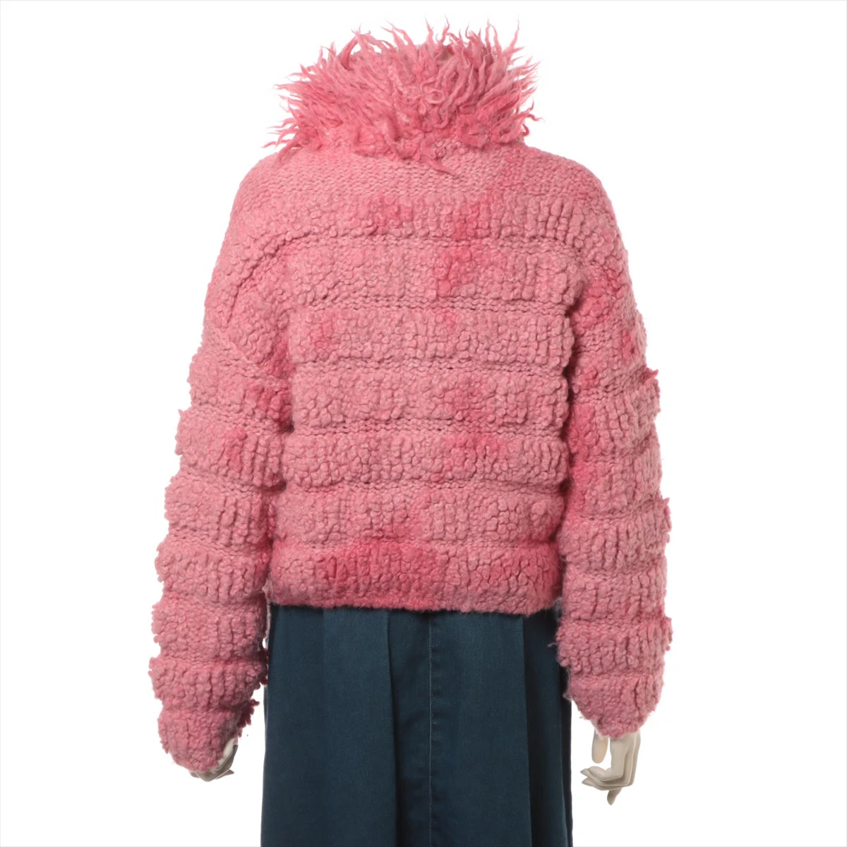 今日だけ最終値下げ美品バーバリー　貝ロゴボタン ダブル　ジャケット　サイズAB6 シャネル ココボタン 20K アルパカ×ナイロン×ウール ニット