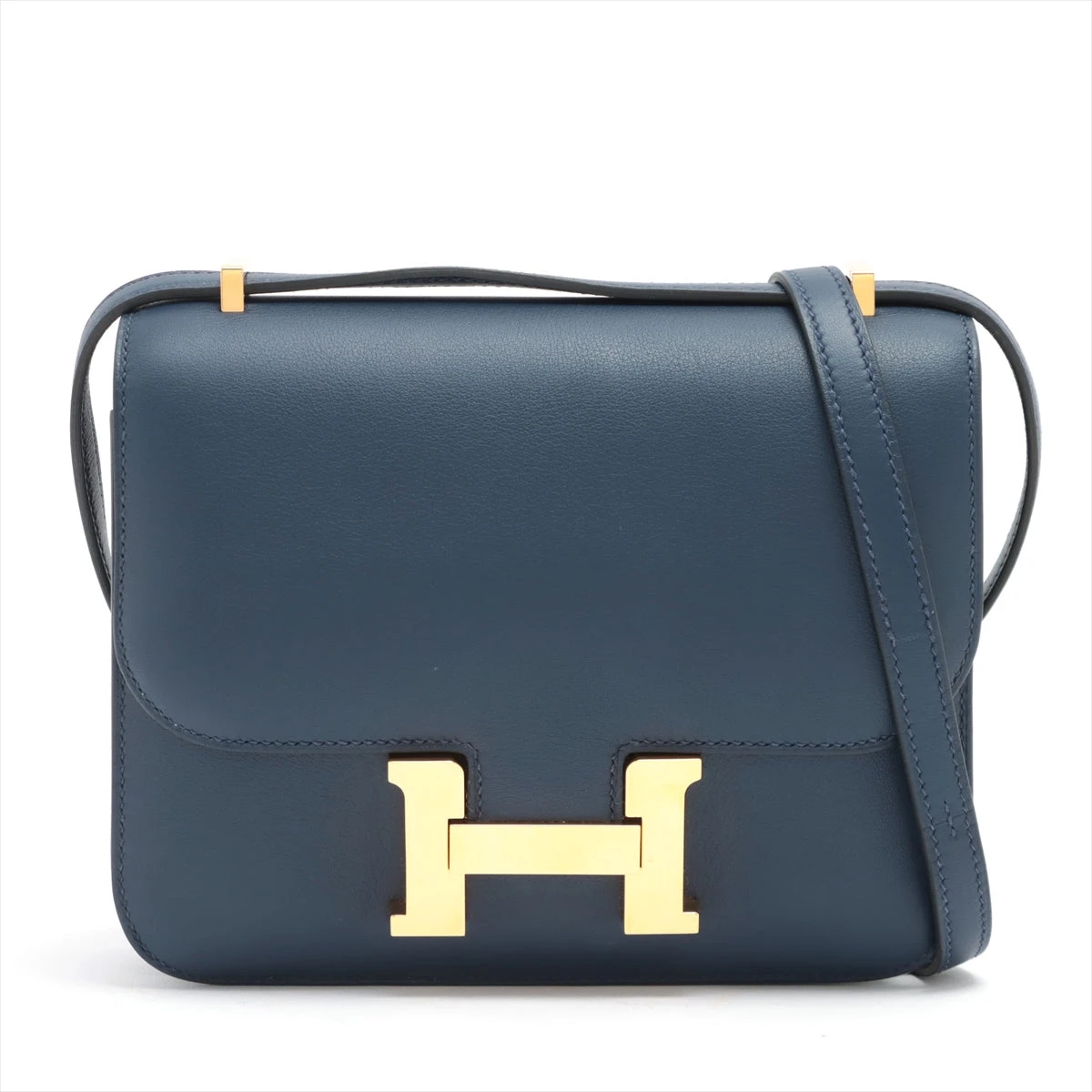 エルメス コンスタンス3 ミニ18 ヴォースイフト ブルーアンクル