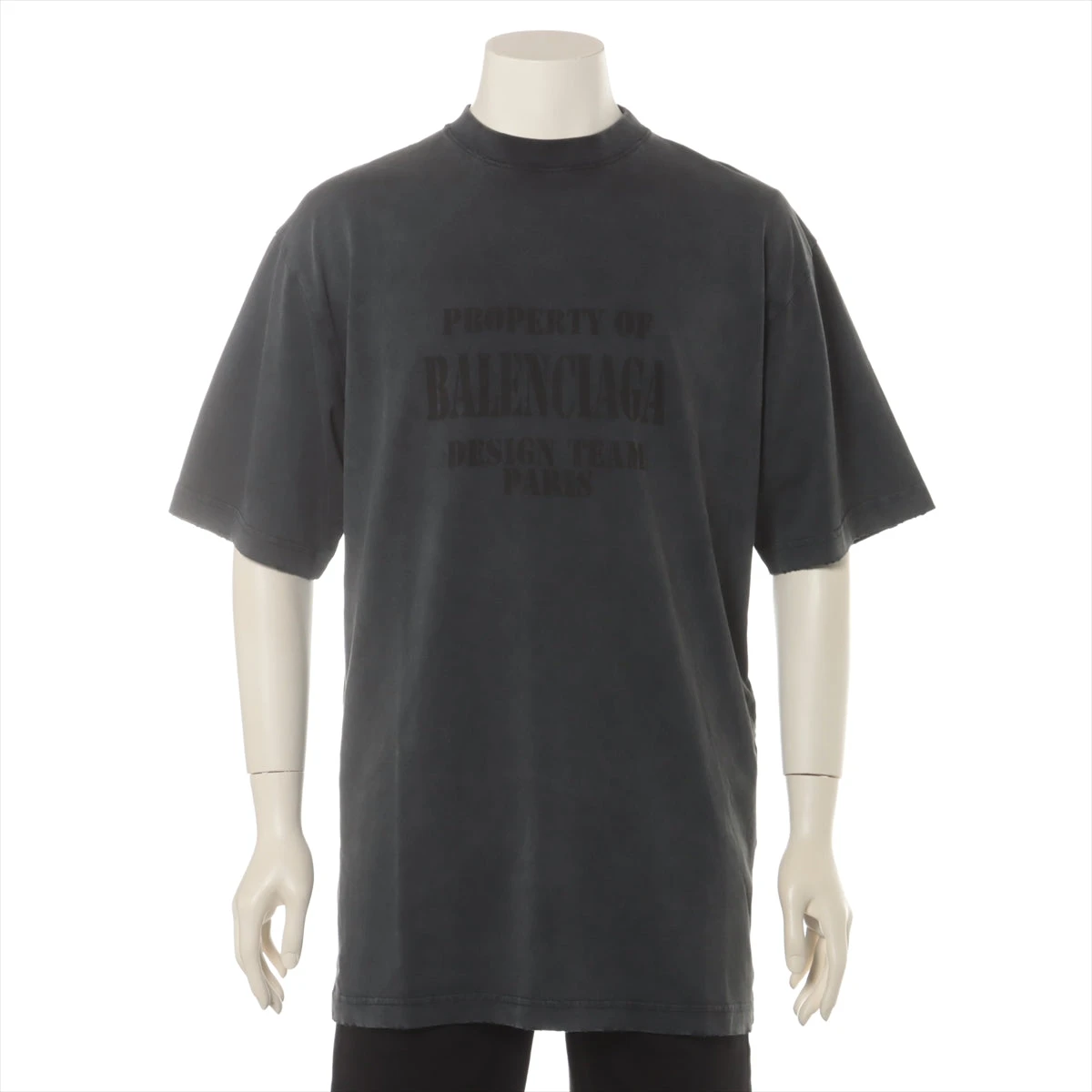 バレンシアガ 22年 コットン Tシャツ XXS メンズ グレー 641675