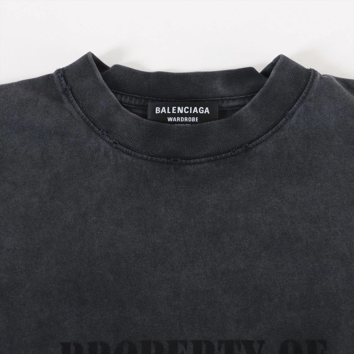 バレンシアガ 17年 コットン Tシャツ 10 グレー バレンシアガ 17年 コットン Tシャツ 10 グレー