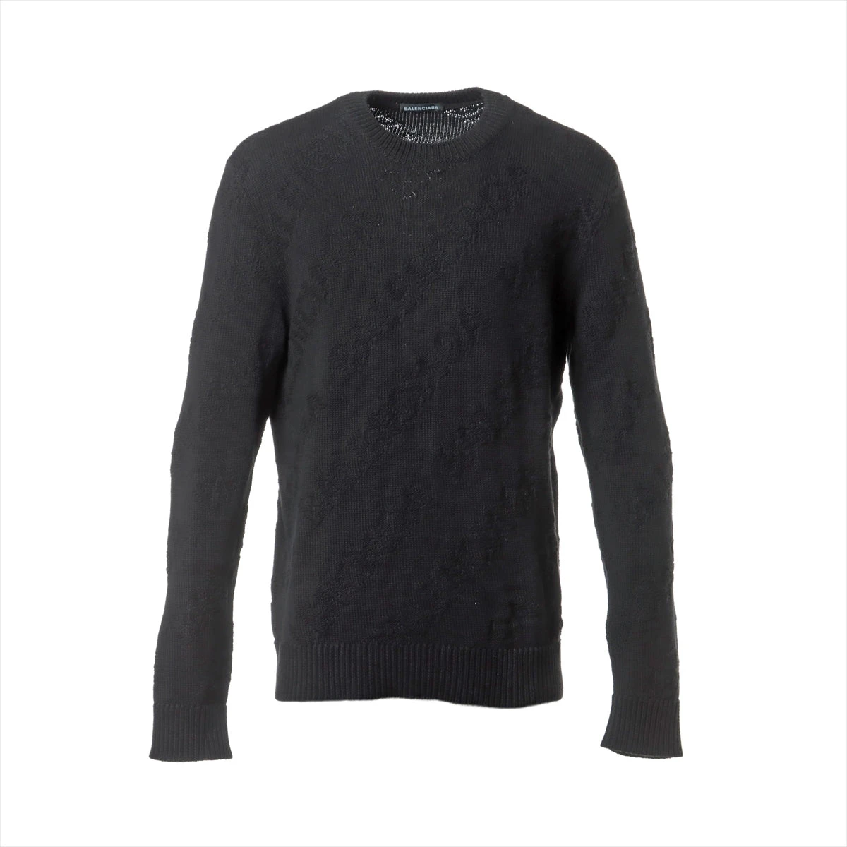 バレンシアガ　ジャガード　ロゴ　ニット 中古・古着通販】BALENCIAGA (バレンシアガ) ロゴジャガード