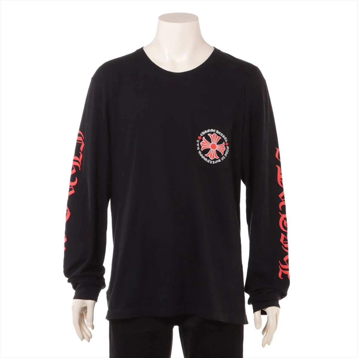 クロムハーツ CHプラス ロングTシャツ コットン サイズL ブラック
