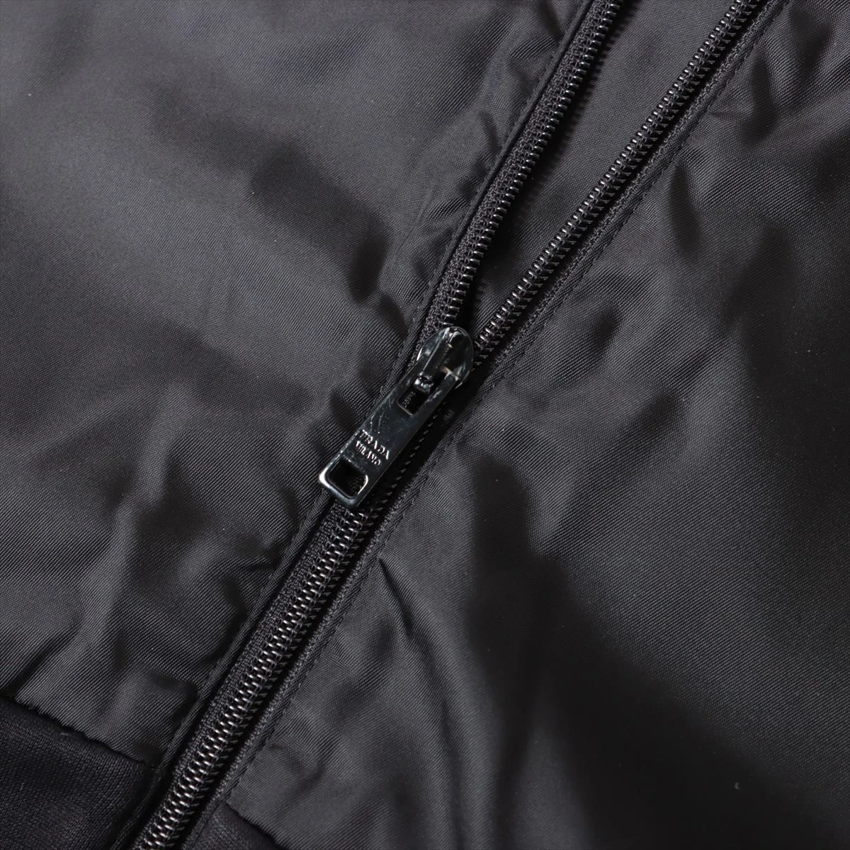 プラダ 20AW コットン×ナイロン ジャケット XL メンズ ブラック