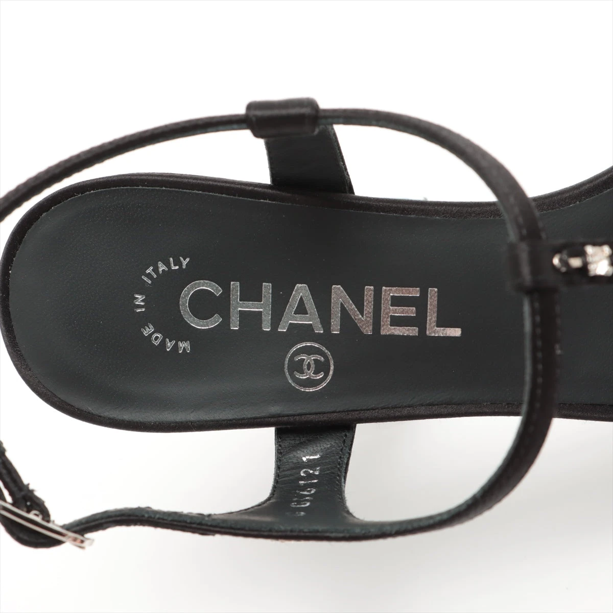 CHANEL シャネル 靴　　シューズ　ウエッジ サンダル サテン ブラック レディース 2025年春夏 CHANEL シャネル サンダル ウェッジソール メッシュ