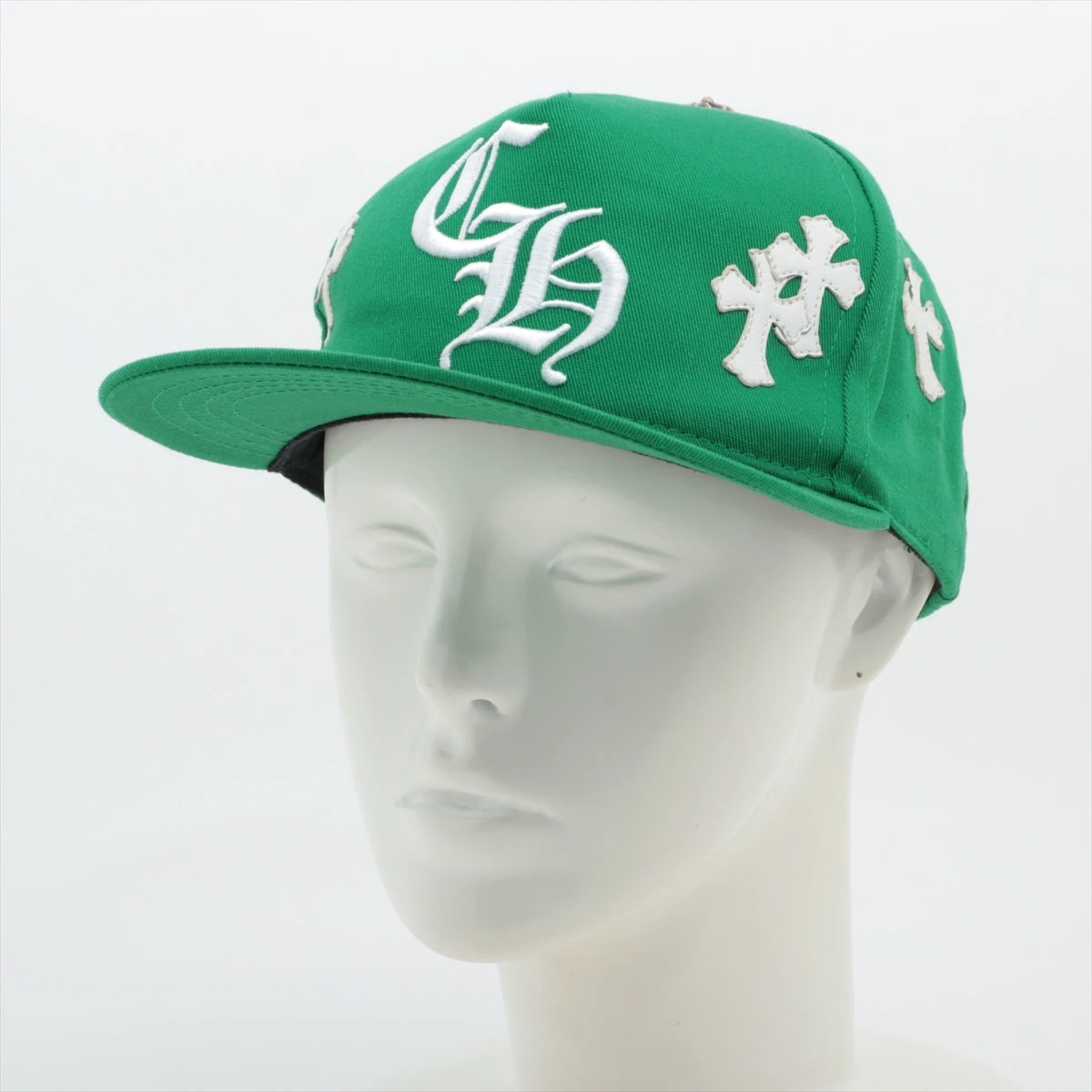 クロムハーツ キャップ コットン×ポリエステル ONE SIZE グリーン