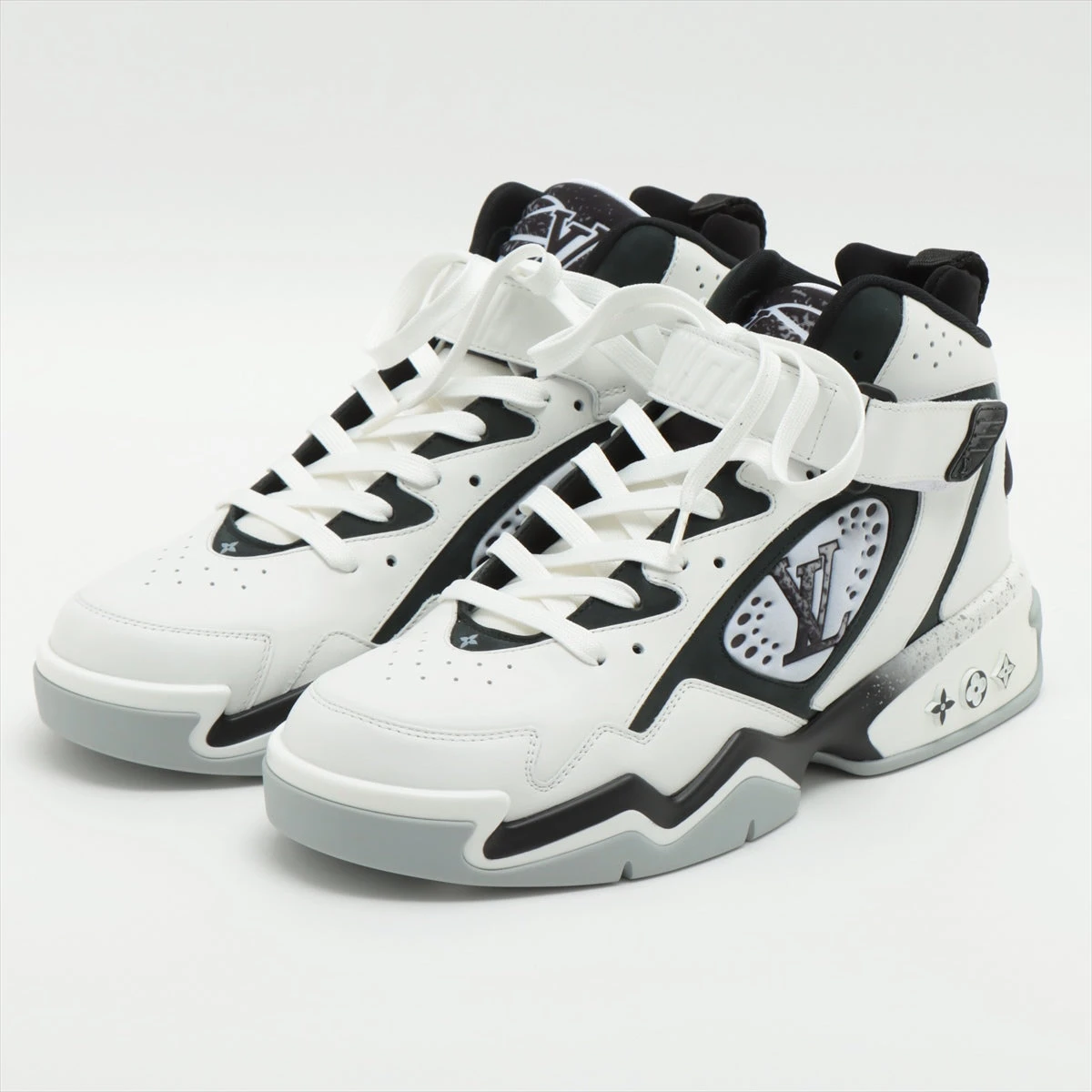 ヴィトン LVトレイナー2ライン 22年 レザー スニーカー 8 メンズ