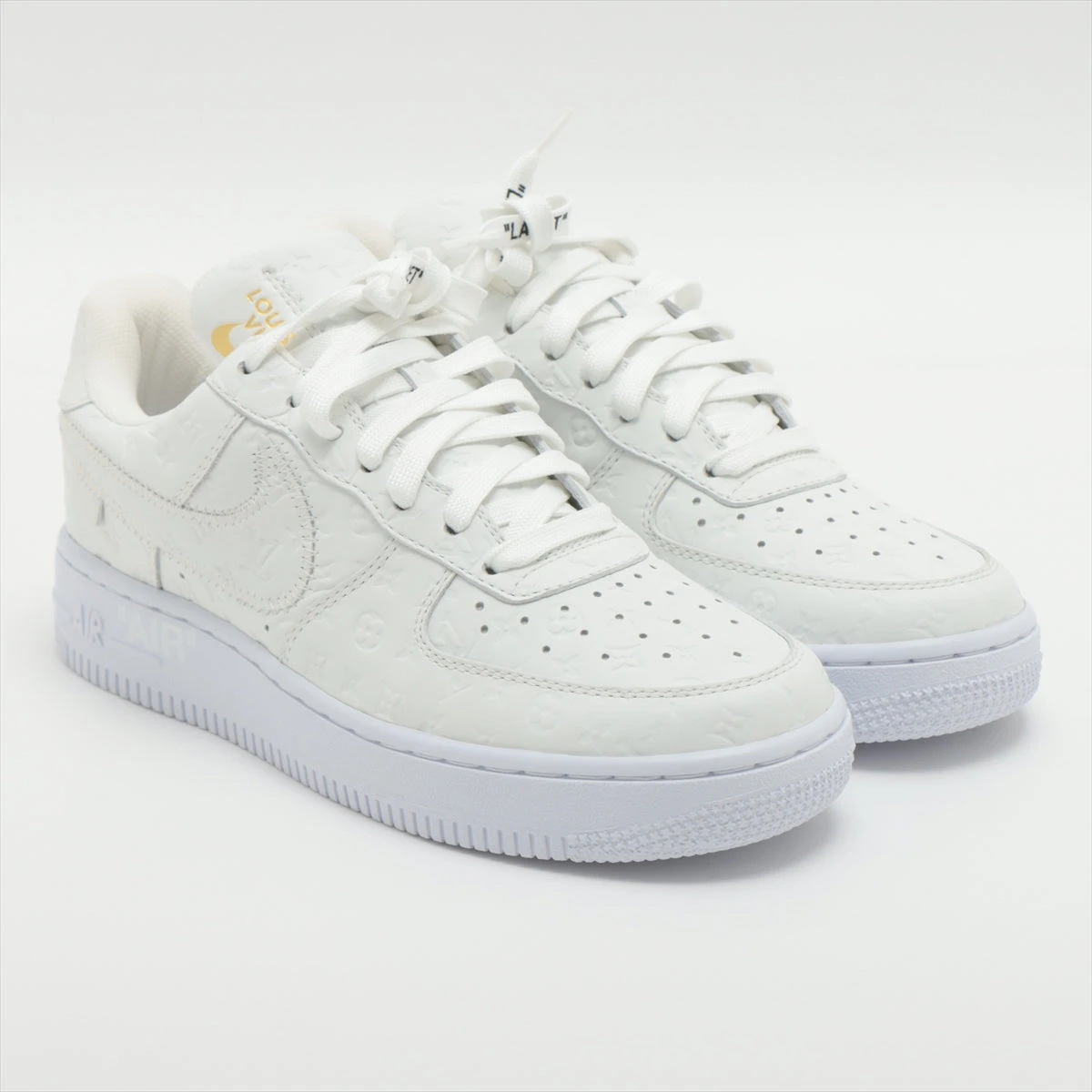 ヴィトン×ナイキ NIKE AIR FORCE 1 22年 レザー スニーカー 5 1