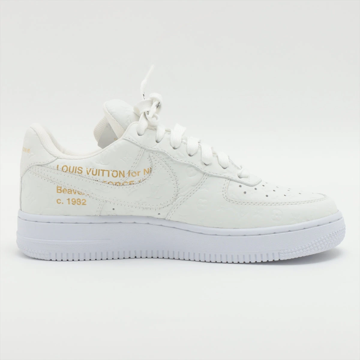ヴィトン×ナイキ NIKE AIR FORCE 1 22年 レザー スニーカー 5 1
