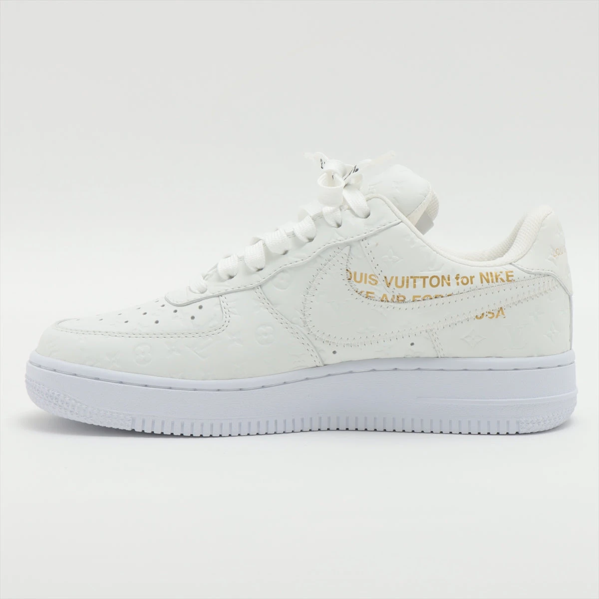 ヴィトン×ナイキ NIKE AIR FORCE 1 22年 レザー スニーカー 5 1/2 