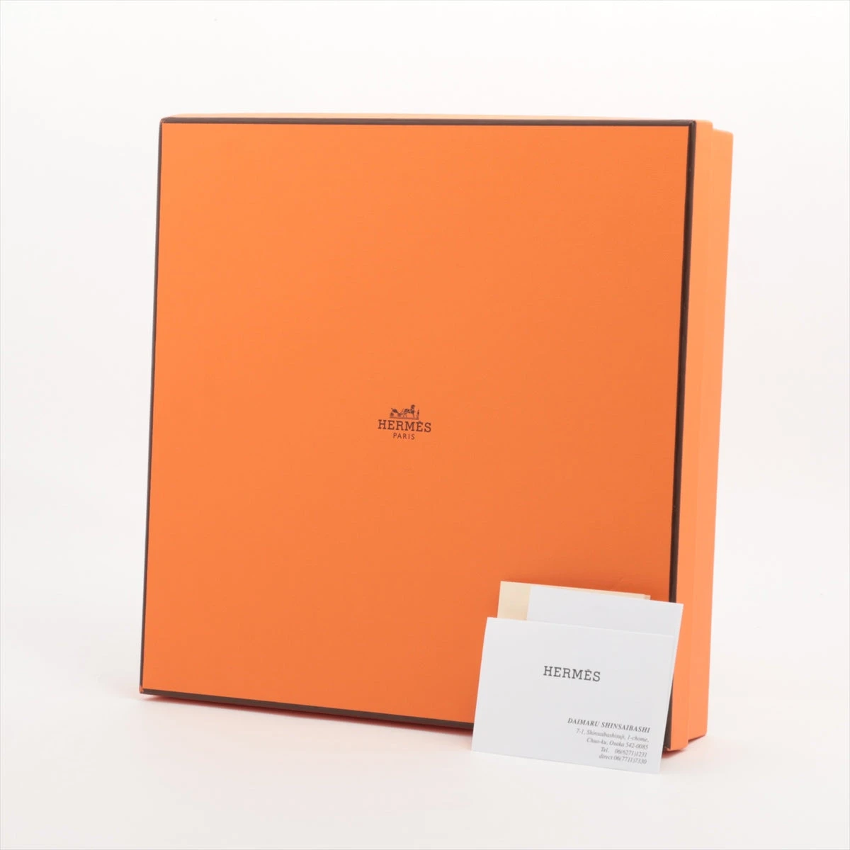 エルメス Hデコ プレート 陶器 ホワイト 2点セット WU018606