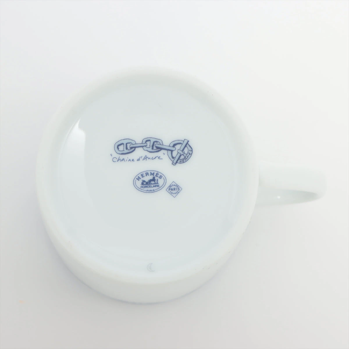 エルメス シェーヌダンクル マグカップ 陶器 ブルー A2215791｜中古 