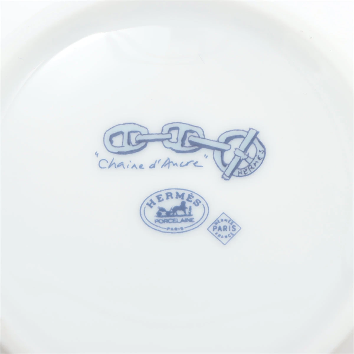 エルメス シェーヌダンクル マグカップ 陶器 ブルー A2215791｜中古