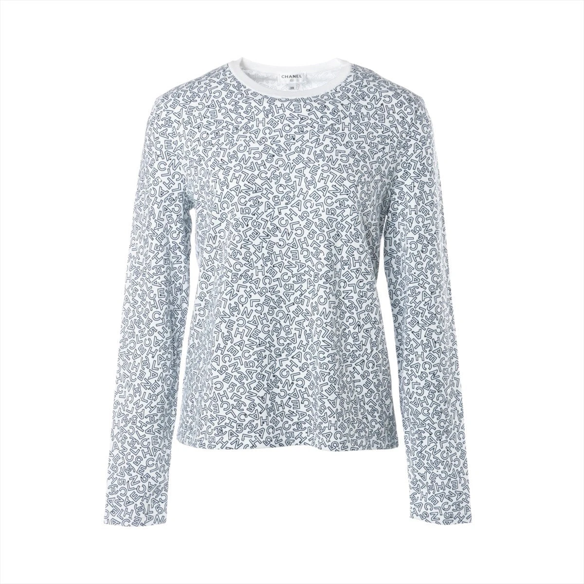 シャネル ココマーク スパンコール付きコットン 長袖Tシャツ シャネル