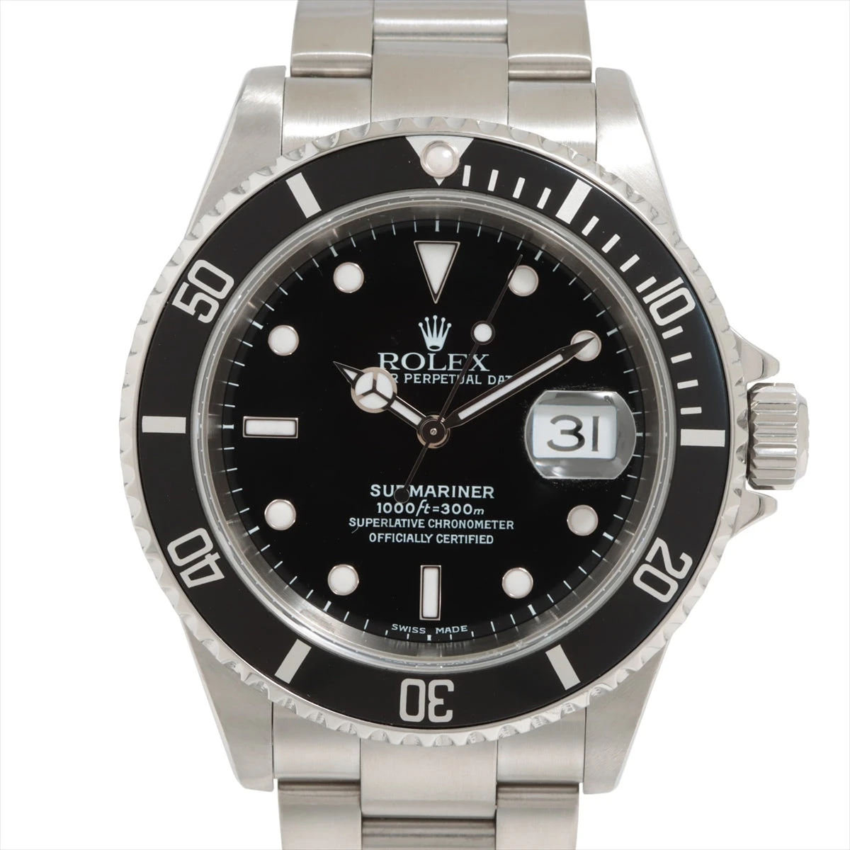 ロレックス サブマリーナ 16610 SS AT 黒文字盤
